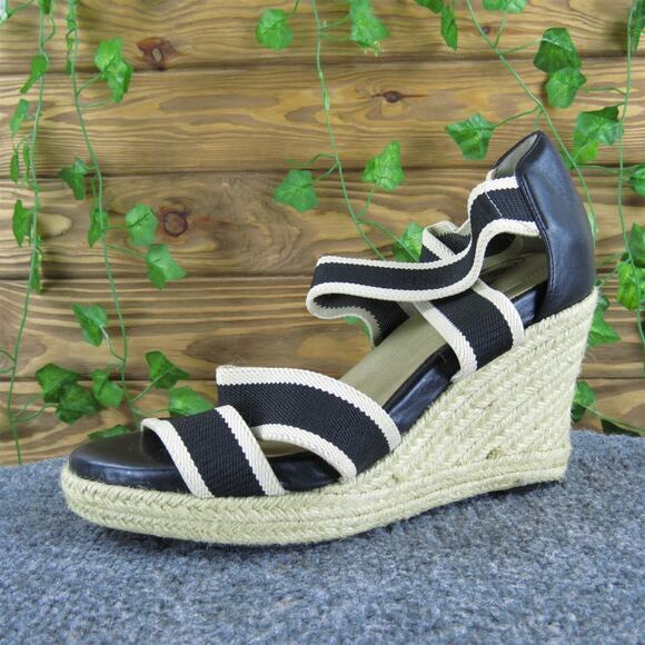 Me‎ Too Women's Joni Strappy Black Synthetic Sz 8 Medium Gently Used 2025 - Picture 1 of 7
